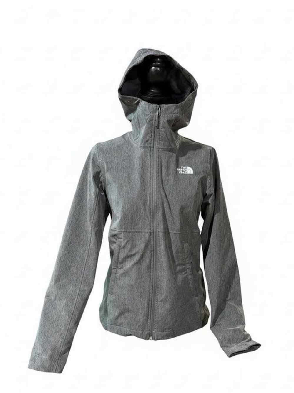 The North Face Women's Shelbe Raschel Hooded Fleece Lined Jacket - Size S - Gray